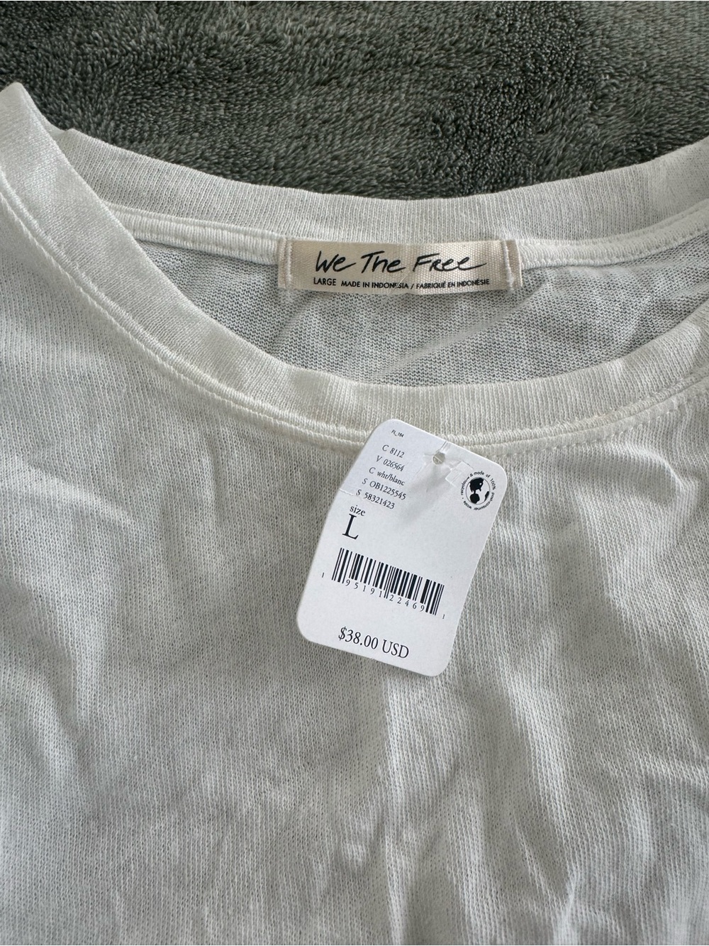 We The Free Cream Crewneck Tee